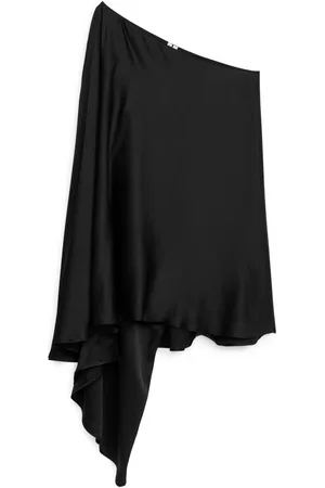 ARKET Ženy Asymetrické - Asymmetric Mini Dress - Black