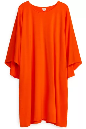 ARKET Ženy Volnočasové - Lyocell Jersey Dress - Orange