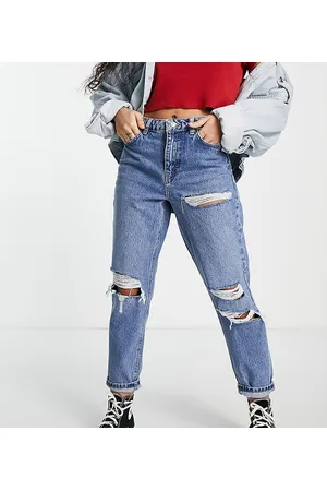Topshop Mid rip Mom jeans