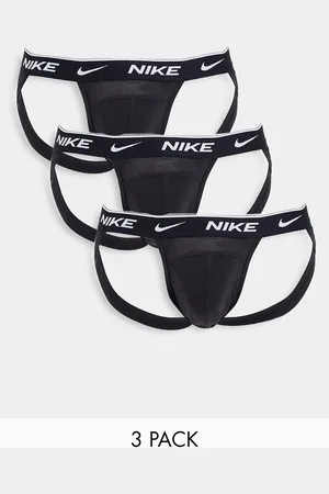 Nike 3 pack cotton stretch jock straps in