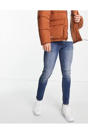 JACK & JONES Intelligence Liam skinny fit jeans in mid wash