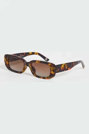 ASOS Mid square sunglasses in tort