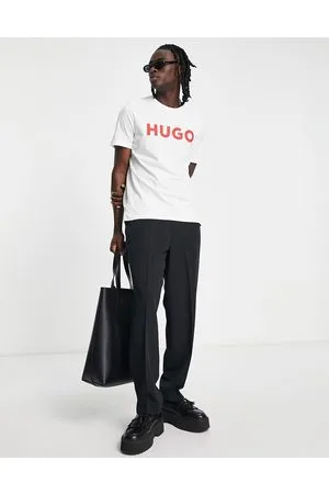 HUGO BOSS Hugo Dulivio logo t-shirt with red logo in