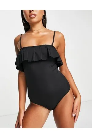 & OTHER STORIES Frill bandeau swimsuit in