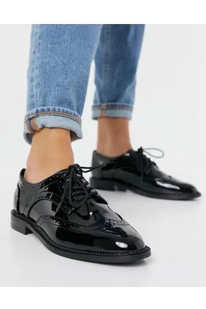 ASOS More flat lace up shoes in