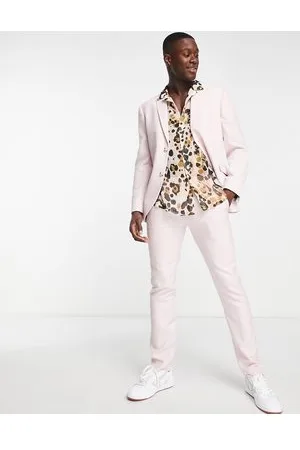 Topman Skinny textured suit trousers in