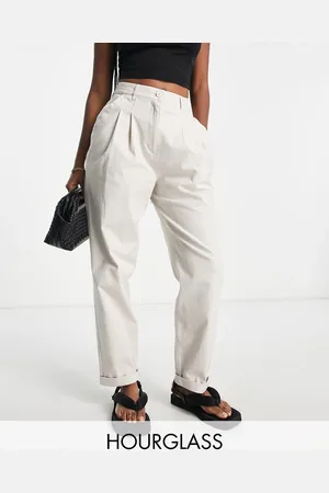 ASOS Hourglass chino trousers in stone
