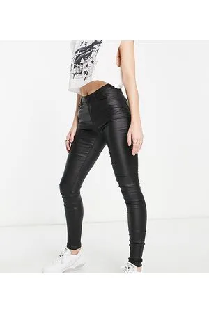 VERO MODA Coated skinny jeans in