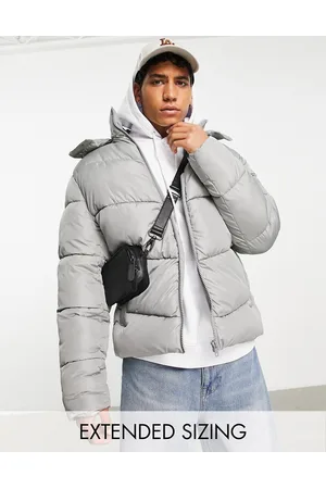 ASOS Puffer jacket with detachable hood in