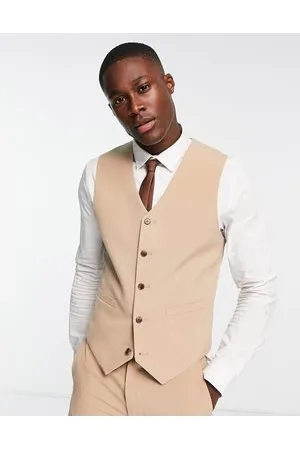 ASOS Skinny mix and match waistcoat in beige