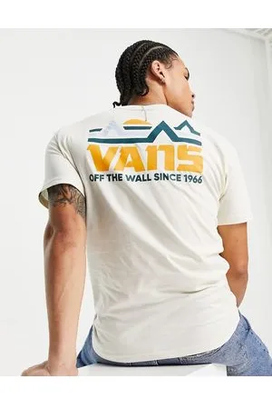 Vans Mountain back print t-shirt in off