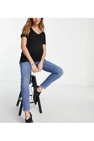 Topshop Under bump Jamie jeans in mid