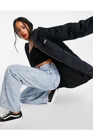 Vans Foundry long puffer jacket in