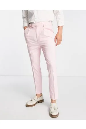 ASOS Smart tapered trousers in pin stripe