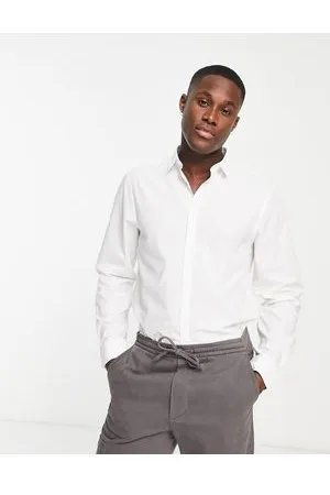 New Look Long sleeve poplin shirt in