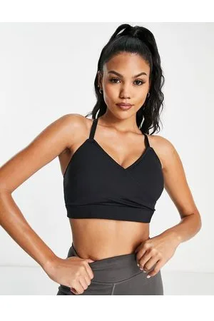 Ivory Rose Fuller Bust wrap front sports bra in pink