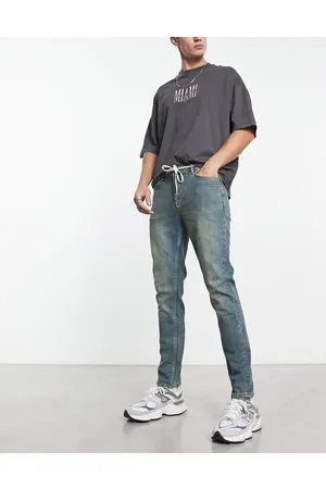 ASOS Skinny jeans in Y2k heavy tinted mid wash