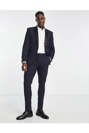ASOS Skinny tuxedo jacket in