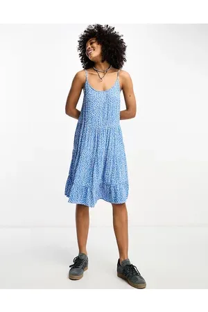 ONLY Tiered mini dress in floral