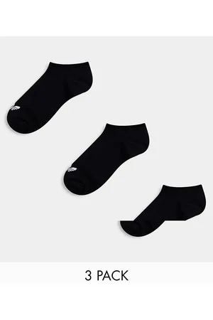 adidas 3 pack trainer socks in