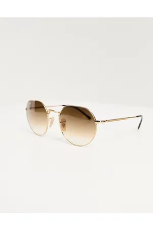 Ray-Ban Jack round hex sunglasses in and brown