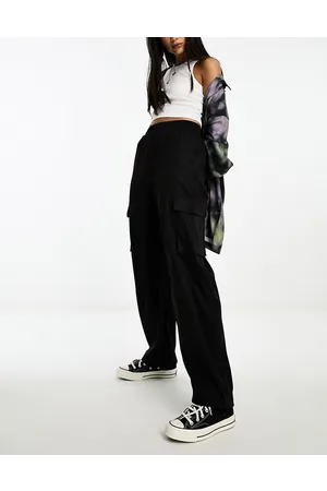 ONLY Wide leg cargo trousers in