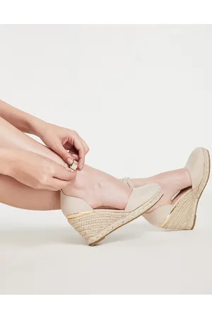 Truffle Collection Studded Espadrille Shoes in beige-Neutral