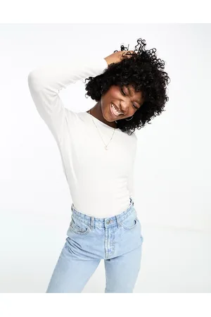 VERO MODA Long sleeve ribbed t-shirt in