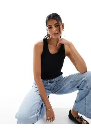 Pieces® Built in bra vest top in