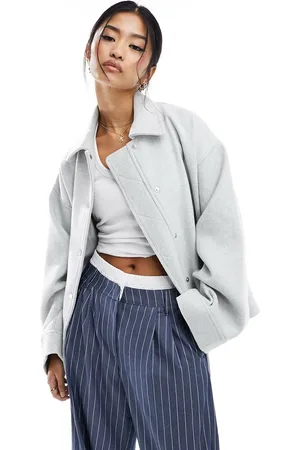 ASOS Wool blend bomber jacket in