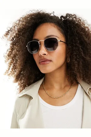 ASOS Metal round sunglasses in with polarised lens