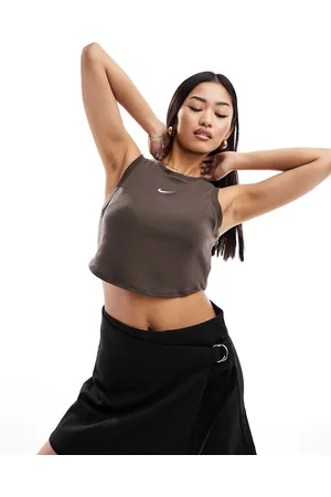 Nike Essential ribbed cropped tank top in baroque