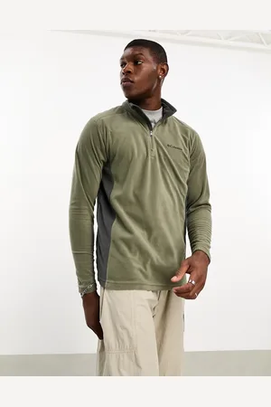 Columbia Klamath II half zip fleece in khaki