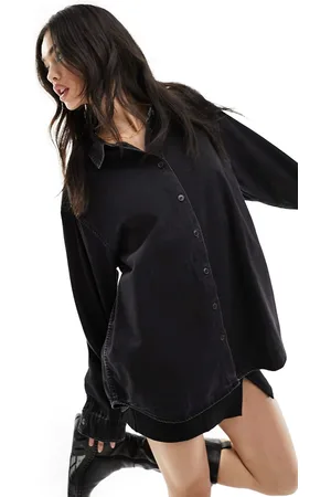 ASOS Minimal denim shirt in washed