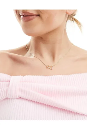 Pieces® Valentines gift card and linking double heart necklace in