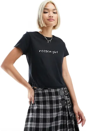 ASOS Baby tee with slogan graphic in