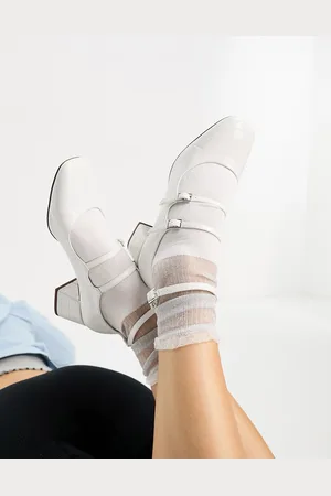 ASOS Socco mid block heeled mary jane shoes in