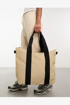 Rains 14160 unisex waterproof tote bag mini in sand