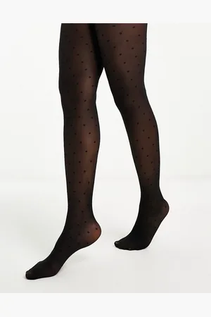 Pieces® 20 denier polka dot tights in