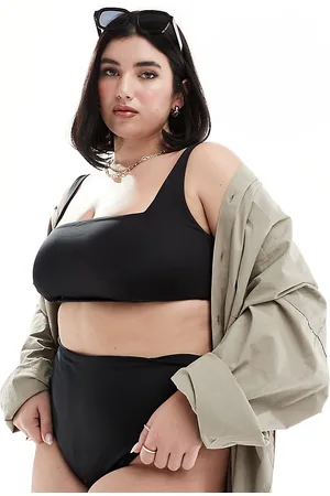 ASOS Curve Maya mix and match high leg high waist bikini bottom in