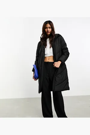 JDY Longline padded coat in