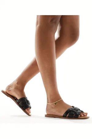 Aldo Elanaa padded flat sandals in leather