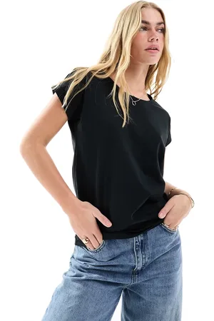 VILA Scoop neck t-shirt in