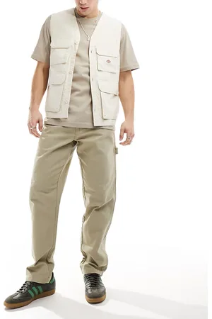 Dickies Duck canvas carpenter trousers in desert sand