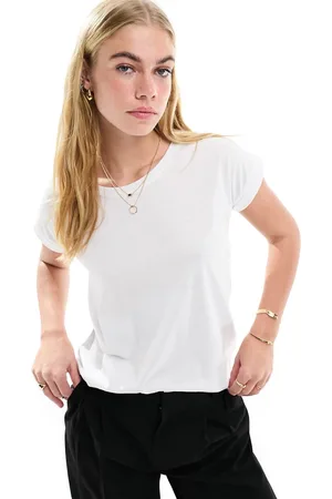 VILA Scoop neck t-shirt in