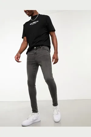 ASOS Spray on jeans with power stretch in washed