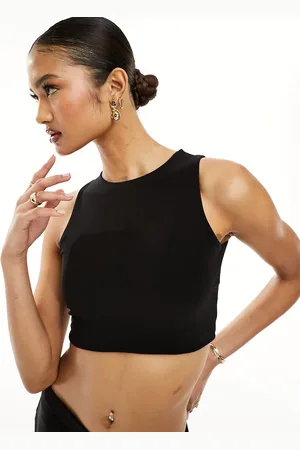 Missyempire Cropped racer neck top co-ord in