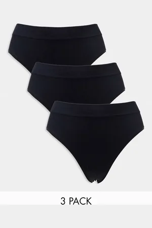 Lindex 3-pack high waist seamless ribbed brazilian brief in