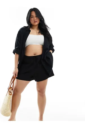 ASOS Curve pull on short with linen in