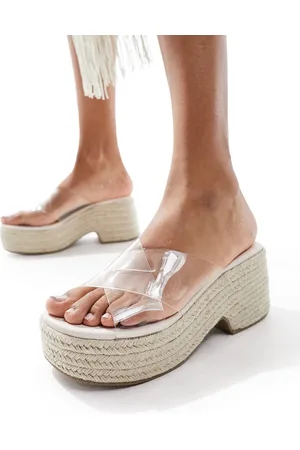 ASOS Toy cross strap wedges in